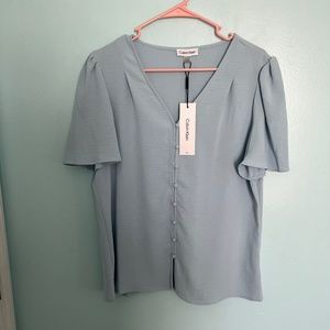 Calvin Klein Blue Blouse